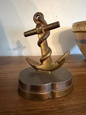 Brass Anchor Figurine Decorative Paperweight/Bookend